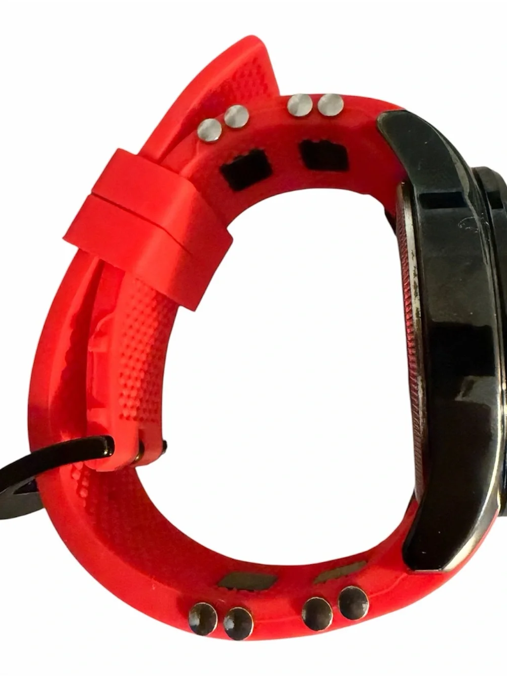 Mini Focus Watch Red Resin Band NEW BATTERY Working